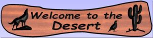 Welcome to the Desert sign